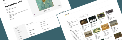 Weergave desktop design website Van Gogh Worldwide