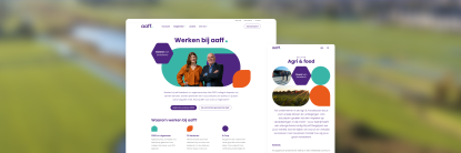 desktop en mobiel design website aaff