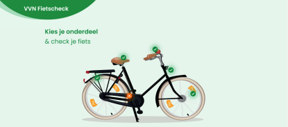 Header foto met fiets en check punten