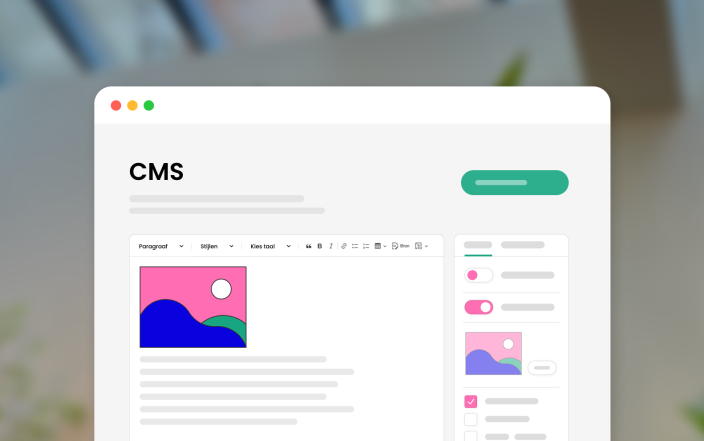 illustratieve afbeelding van een cms systeem
